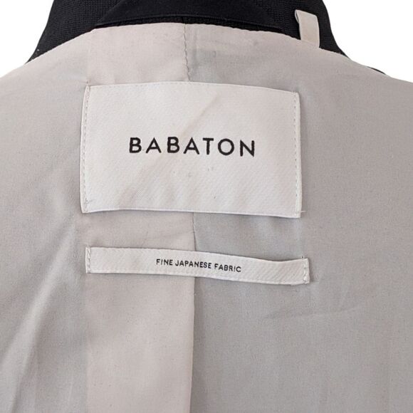 Aritzia Babaton Keith Jacket Blazer Japanese Fabric Open Front in Black Size 2 - Picture 10 of 13